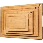 CE / EU Certified 4-Piece Bamboo Cutting Board Set for Sustainable Kitchen