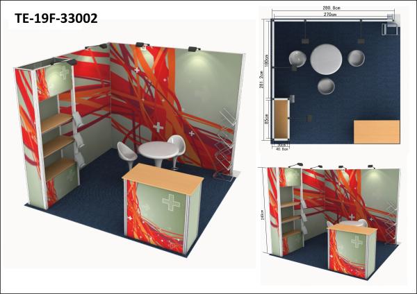 Buy cheap Aluminum Frameless Custom Exhibit Booths , EZY Set Exhibition Display Stands from wholesalers