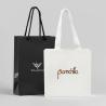 Buy cheap Custom White Black Paper Plain Paper Bags For Dresses Shopping With Your Own Logo Printed from wholesalers