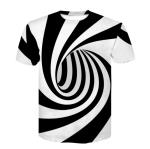 Illusion Art 3d Men Sublimation Printing T Shirts For Boy Quick Dry