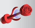 LLDPE Plastic Rotational Moulding For LED Light Rose Flower Light Structure
