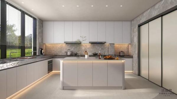Modern Kitchen Cabinet Fadior S U-Shaped Ultra-Modern Stainless Steel Kitchen