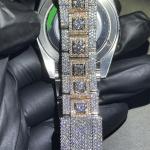Hip Hop Rolex Moissanite Watch G Shock Luxury Bust Down Diamond Watch