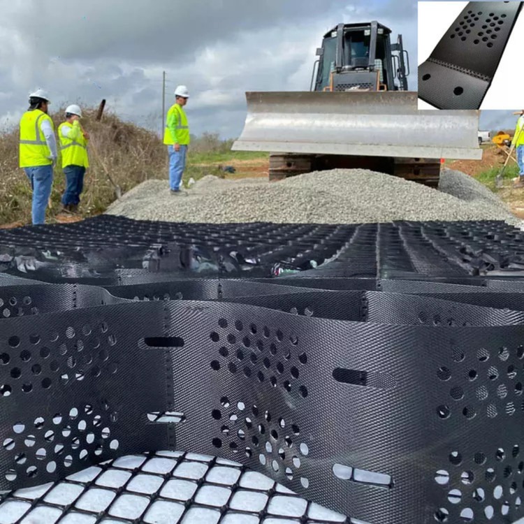 1000-1420N / 10CM Peel Strength HDPE Geocells For Gravel Driveways