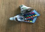 Shopping Mall RGB 3 Watt LED Spot Bulbs With Remote Control 16 Colors 24 Keys
