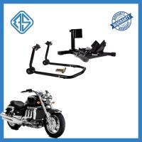 Buy cheap black Iron Movable Motorcycle Stand Anti-Slip Coating Front Head Lift Stand product