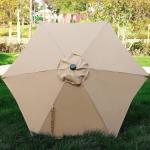 Patio Umbrella, Yard Umbrella Push Button Tilt Crank, Terrace Garden Restaurant