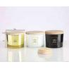 Buy cheap Bamboo and Wood Cover Frosted Transparent Candle Jar for Creative Home Decoration from wholesalers