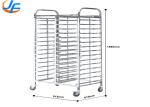 RK Bakeware China Foodservice NSF Aluminum Baking Tray Trolley Bun Pan Rack Oven