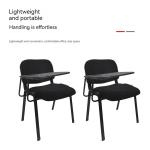 Porosity-Specific Blue Fabric Training Chair for Multifunctional Office Meetings