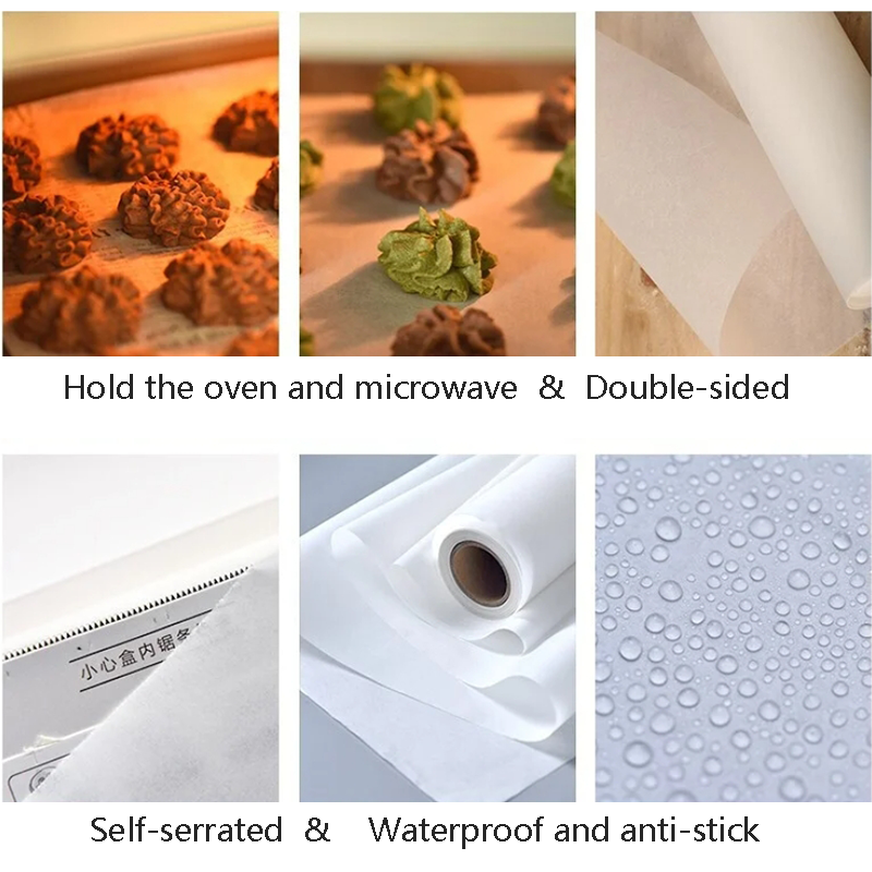 Food Grade White Brown Baking Parchment Paper Jumbo Roll with Sample Offered at Discount