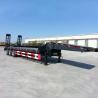 Buy cheap Flat Deck Hydraulic 100Ton Low Loader Semi Trailer from wholesalers