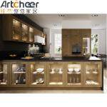 Customized Color LED Cabinet Italian Style Home Kitchen Cabinet with Classical