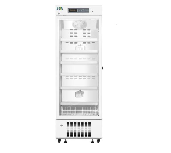 Air-Cooling System 2~8 Degree +315L Glass Door Pharmacy and Medical Refrigerator