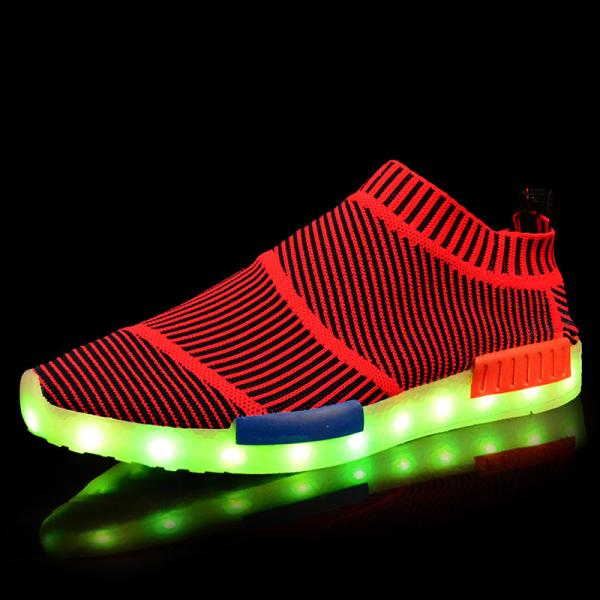 Buy cheap Street Dance Light Up Gym Shoes With Lights On The Bottom , Adults Neon Light Up Shoes from wholesalers