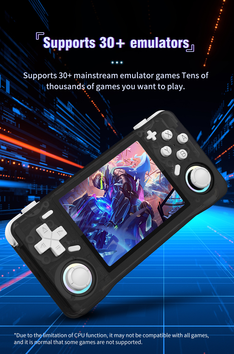 XF35H Retro Handheld Video Game Console 3.5-Inch IPS Screen 64GB 128G Games