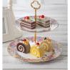 Buy cheap Eco Friendly 2 Tiered Cake Stand 25cm Porcelain Serving Set from wholesalers