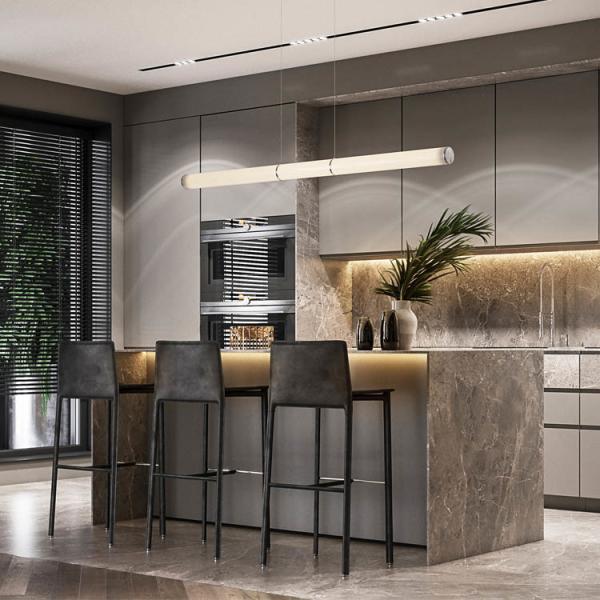 Buy cheap PVC Laminate Wood Hanging Kitchen Cabinets From Ceiling from wholesalers