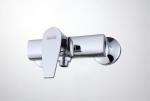 Square Brass Bathroom Sink Faucet , Two hole Contemporary Bath Tub Taps