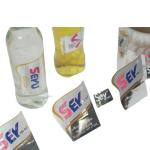 Offset Printing Beverage Bottle Label Alcohol Clear Label Stickers Custom