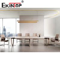 Buy cheap Nordic Solid Wood Meeting Table , Multi Person Conference Room Desk OEM ODM product