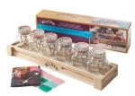 Jar Packaging Vintage Wood Serving Tray , Nature Color Wooden Kitchen Tray