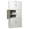 Buy cheap Concealed Hinges 6 Door Cupboard Full Height Metal Office Cabinet with aluminium alloy recessed handle from wholesalers