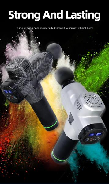 Buy cheap LCD Cordless Percussion Massager FCC Rechargeable Muscle Massager from wholesalers