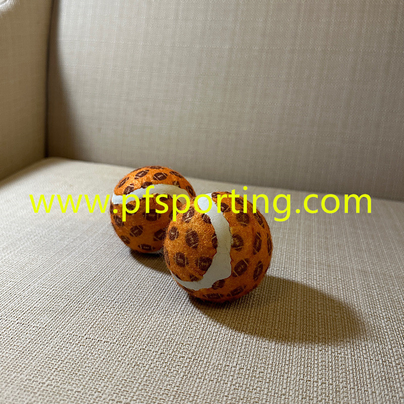 Custom logo 2.5" Diameter Eco-Friendly Rubber Pet Tennis Balls For Dogs Pet Safe Dog Toys for Exercise Training