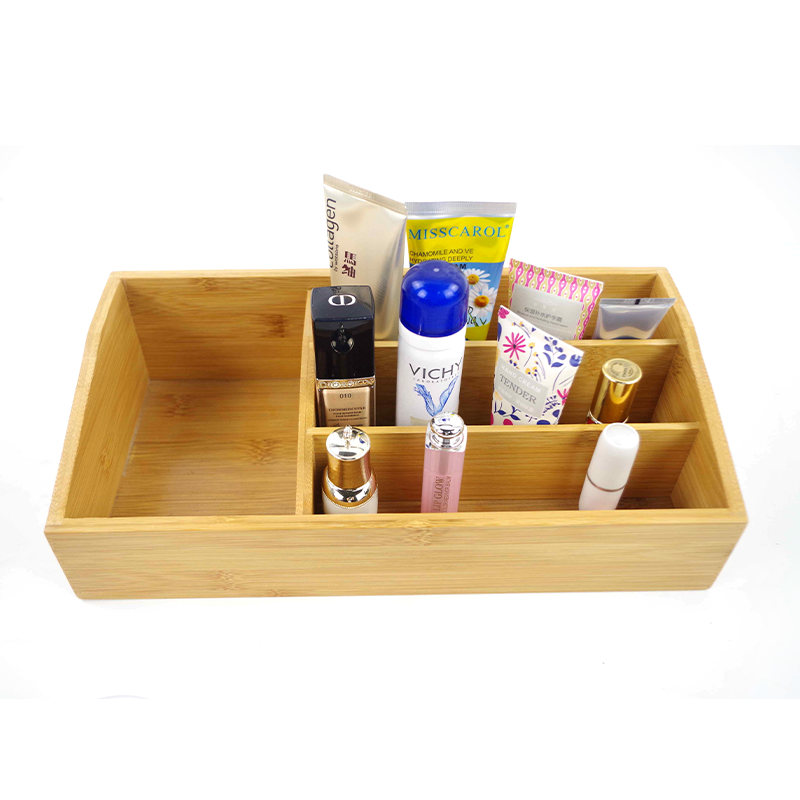 CE Certificate Modern Bamboo Desk Storage Organizers Set with Removable Dividers