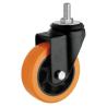 Buy cheap 75mm 3inch Orange Industrial Trolley Furniture PU/PVC Castor for Heavy-Duty Equipment from wholesalers