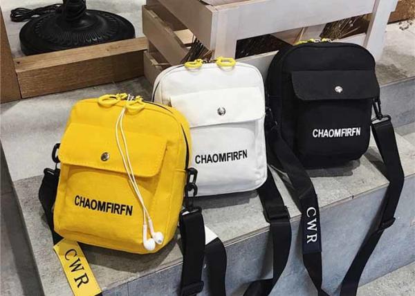 travel phone cosmetics Canvas bag tide Korean creative OEM logo crossbody bag