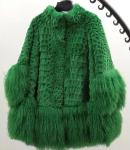 Fashion Bright Color Puffer Down Coat Fur Coat OEM For Women