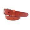 Buy cheap Fashion Womens Studded Leather Belt Punching With Flower Pattern Zinc Alloy Buckle from wholesalers