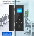 Tuya Digital Door Lock For Glass Doors Smart Fingerprint Password IC Card Access