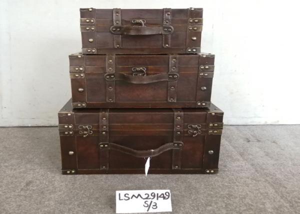 Buy cheap Decorative Plywood Leather L46 Storage Chest Trunk from wholesalers