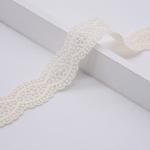 KJ20060 White Cluny 2cm Polyester Lace Trim