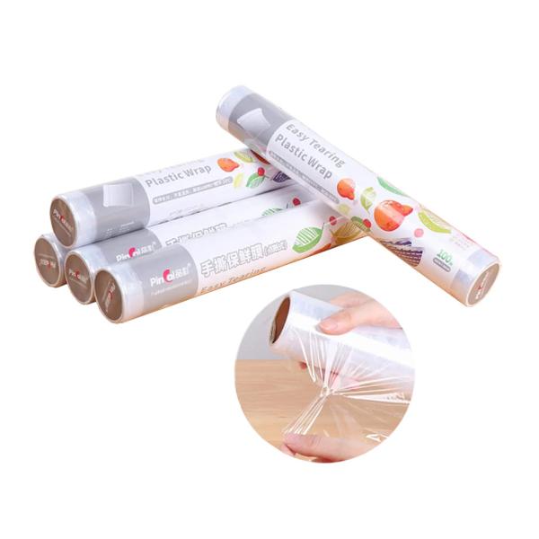 Buy cheap PE Eco Cling Film High Temperature Resistant Breakpoint Plastic Stretch Wrap Hand Tear Type from wholesalers