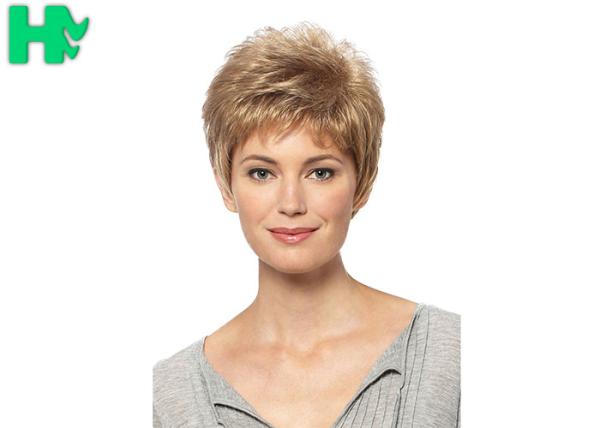 Quality Short Synthetic Wigs Lace Front Wigs With Baby Hairline No Shedding for sale