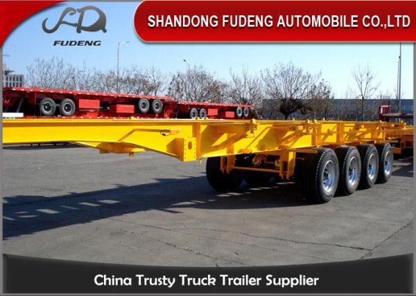 Buy cheap 2 / 3 Axle Skeletal Semi Trailer , 40 Ton 20ft 40ft Skeletal Trailer from wholesalers