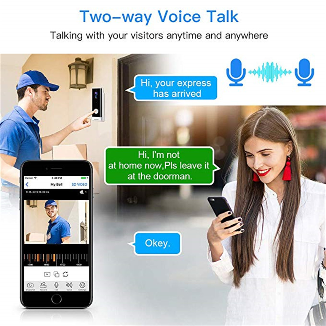 Smart Wi-Fi Doorbell(DDV-202)