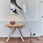 Modern Black Metal Floor Lamp Living Room Reading Bedroom Mantis Floor Lamp (WH