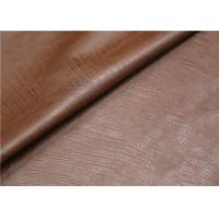 Buy cheap 0.6 mm Brown Polyurethane Leather Fabric Twotone Effect Leather For Handbags product
