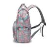 Buy cheap FashionTravel Backpack Baby Large Capacity Mommy Diaper Bag Designer Nursing Bag floral insulated mummy Bag With Stroller Strap from wholesalers