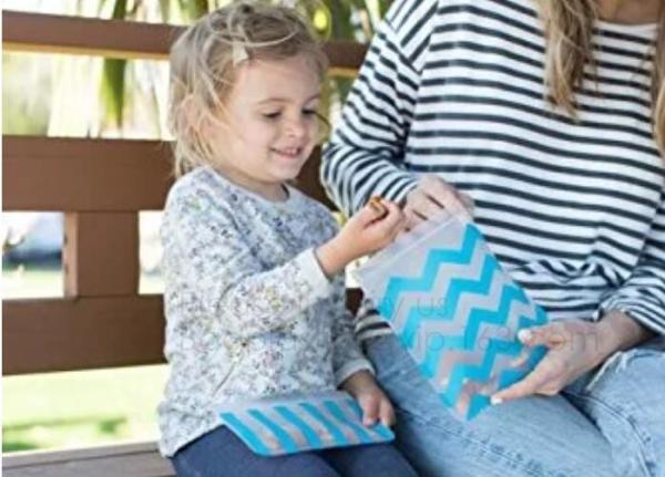 PEVA Reusable Food Storage Bag Airtight Zip Seal Bags Keep Your Food Fresh Re