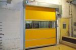 High Speed Shoulder Protection PVC Roll Up Door / Rolling Steel Doors ISO