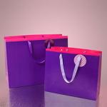 Contemporary Bespoke Jewelry Paper Bags , Printing Paper Large Gift Bags