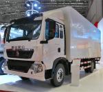 Optional Color 4x2 Cargo Box Truck , Heavy Duty Box Truck With HW76 Cab