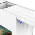 Smart side cabinet with layer