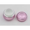 Buy cheap Refillable Small Containers With Lids For Cosmetics Pink Embossed Logo from wholesalers